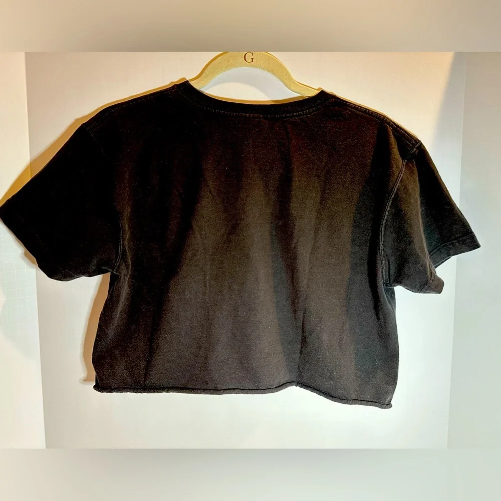 Harley Davidson cropped black tee women’s medium. Sunny Harley graphic. - Picture 3 of 3